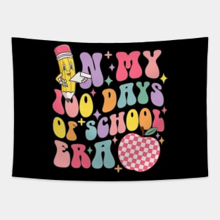 In My 100 Days of School Era Retro 100th Day of School Tapestry