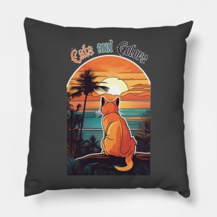 Cats and Colors Pillow