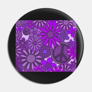 Purple flower power Pin