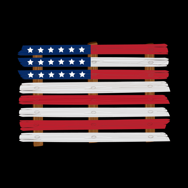 American Pallet Flag by Lakes City Design 