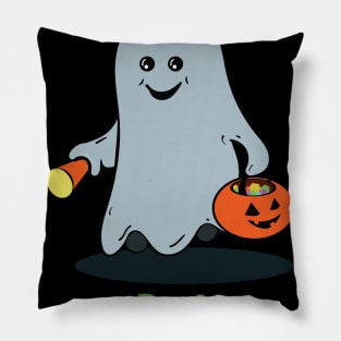 Cute Kid's - The Boo Crew - Cartoon Monsters - Trick or Treat - Gus the Ghost Pillow