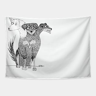 A Rather Silly Cerberus Tapestry