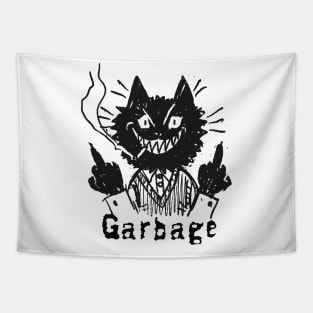 garbage and the bad cat Tapestry