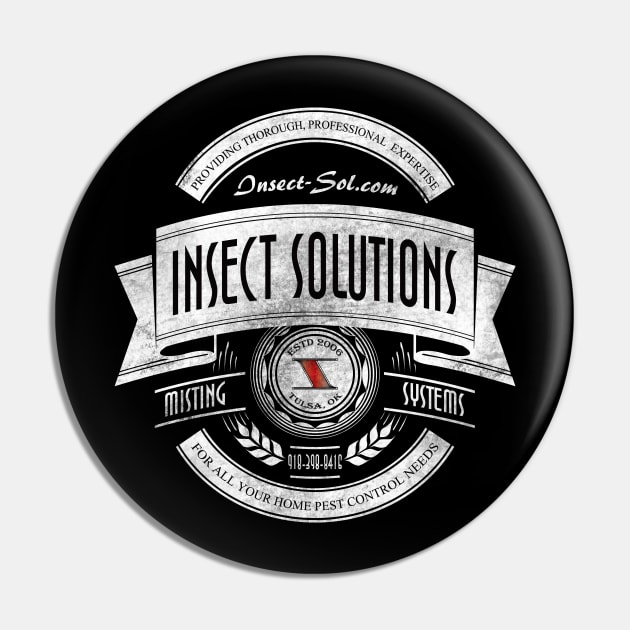 Insect Solutions White Pin by slyFinch