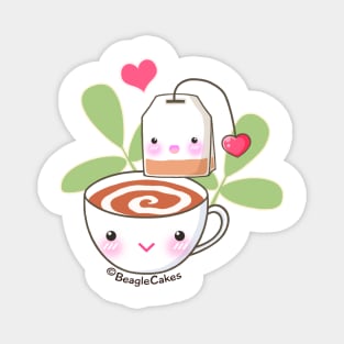 Teacup & Teabag Friends Magnet