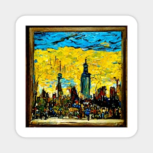 New York City in Van Gogh's style Magnet