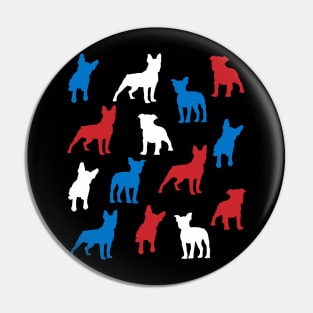 Patriotic Boston Terriers Dog America Flag 4Th Of July Pin