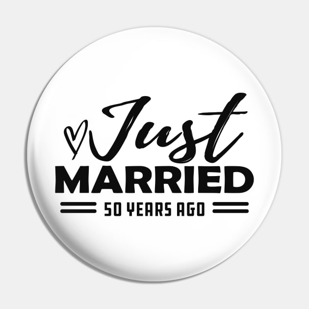 50th Wedding Anniversary - 50 years anniversary Pin by KC Happy Shop