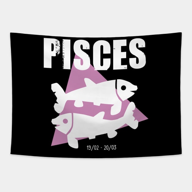 Pisces horoscope sign Tapestry by cypryanus