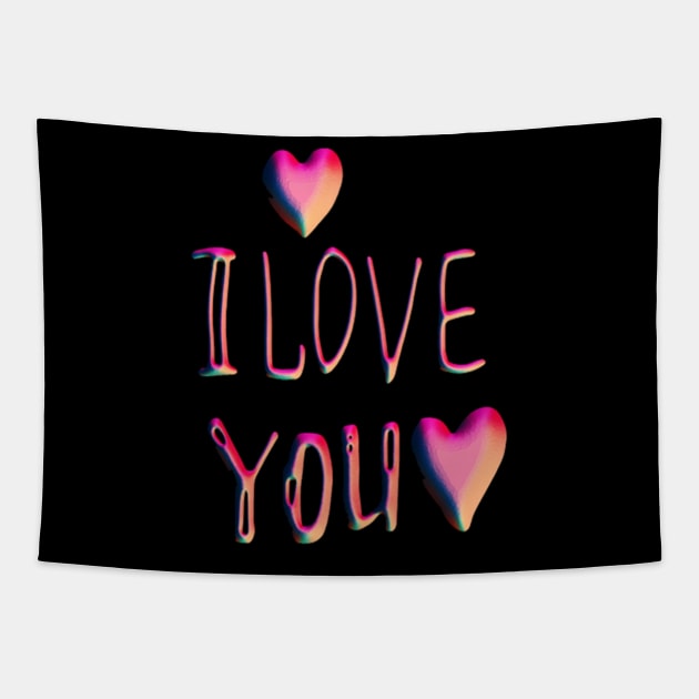 I Love you Tapestry by richercollections