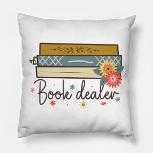 Book Dealer World Book Day for Book Lovers Library Reading Pillow