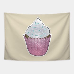 Glitter Cupcake Tapestry