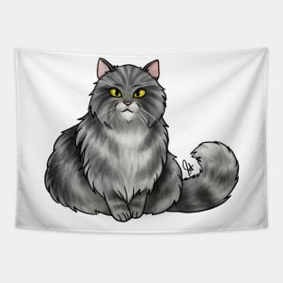 Cat - British Longhair - Silver Tabby Tapestry