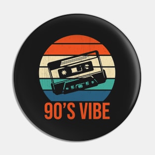 Nostalgic 90s Mixtape Design - Rewind the Memories Pin