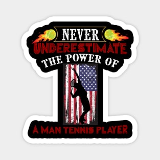 Never underestimate the power of a man tennis player - kenin tennis player T-shirt Magnet