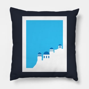 Greek Islands - Buildings Pillow