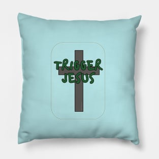 Trigger Jesus Affirmation By Abby Anime(c) Pillow