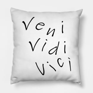 Veni vidi vici typography Pillow