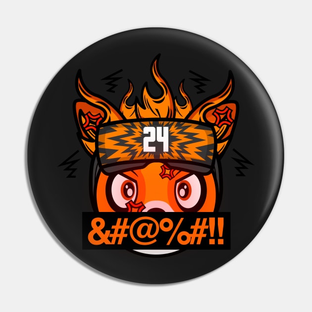 Angry Rage Gamer Fox PWNZR Pin by MOULE