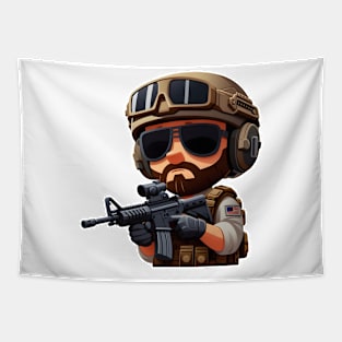 Tactical Man Tapestry