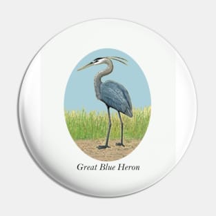 Great Blue Heron Pin