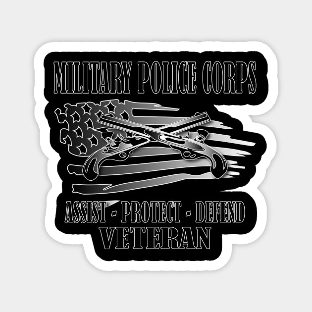 Military Police Corps- Veteran Magnet by Relaxed Lifestyle Products