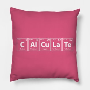 Calculate (C-Al-Cu-La-Te) Periodic Elements Spelling Pillow