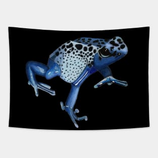 Blue Poison Dart Frog Drawing Tapestry