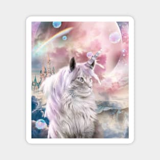 Space Rainbow Caticorn Cat Unicorn Magnet