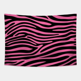 Pink Zebra Print Tapestry