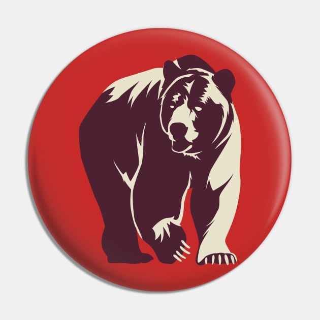 Artistic Bear Pin by TomCage