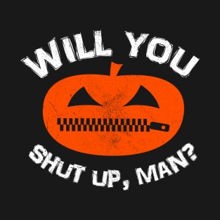 Will You Shut Up Man? Funny Biden Debate Halloween Pumpkin T-Shirt