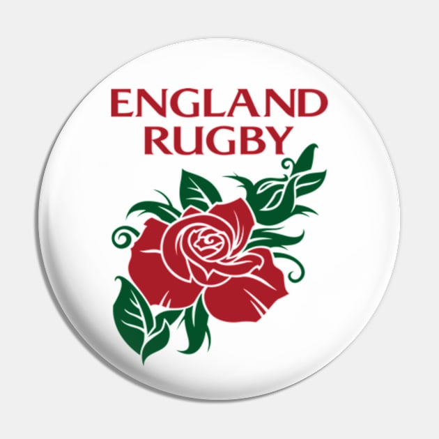 England Rugby Team English Rose Emblem Pin by CGD