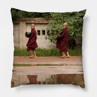 Young Monks Pillow