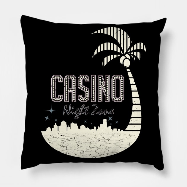 Casino Night Pillow by GrumpyOwl