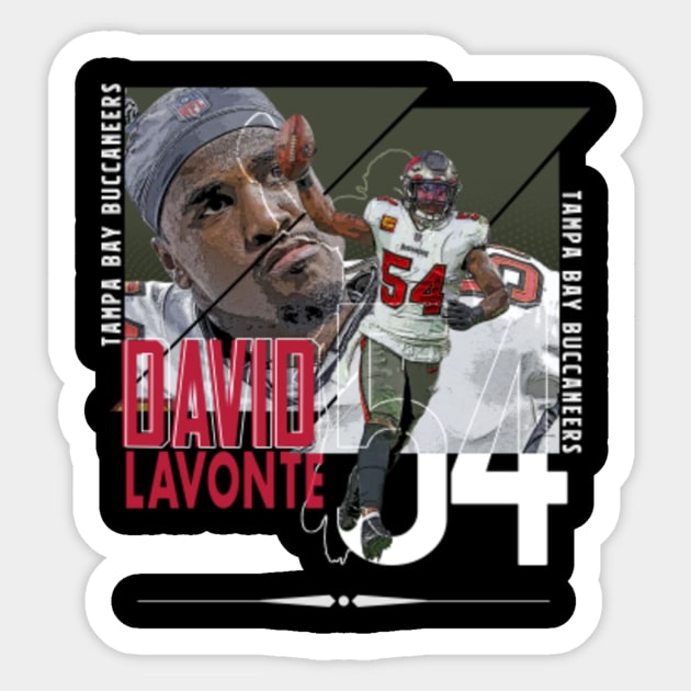 Lavonte David football Paper Poster Buccaneers 4 - Lavonte David - Sticker