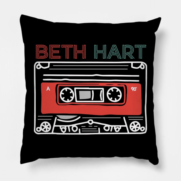 Beth Classic Name Vintage Styles Color Gift 70s 80s 90s Pillow by Skateboarding Flaming Skeleton