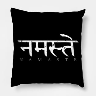 Namaste (Sanskrit written in Devanagari) Pillow