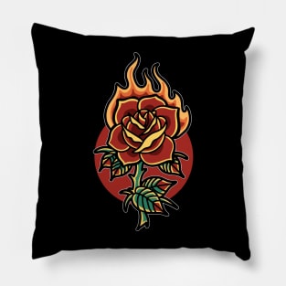 Burning Rose Pillow