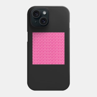 Hot Pink Simple Moutain Range Print Phone Case