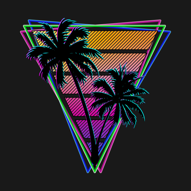 Synthwave Triangle Design - Updated for 2021 by Brobocop
