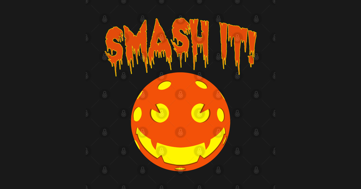 Halloween Pickleball Smash Pickleball Halloween Kids TShirt