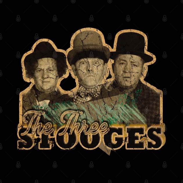 the three Stooges comedy//- vintage retro art by oeyadrawingshop