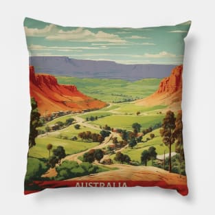 Goulburn Australia Vintage Travel Poster Tourism Pillow