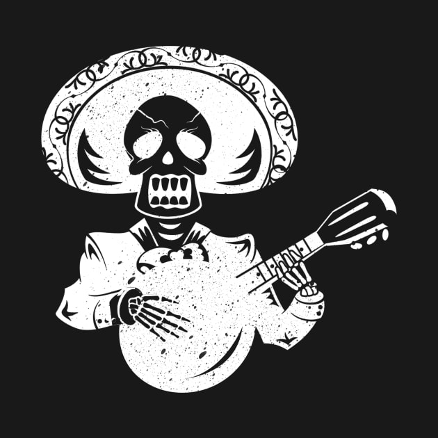 'Skull Playing Banjo' Awesome Music Gift by ourwackyhome