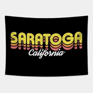 Retro Saratoga California Tapestry