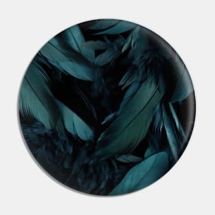 Whispers of Blue Feathers Pin