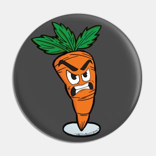 Angry Carrot Pin