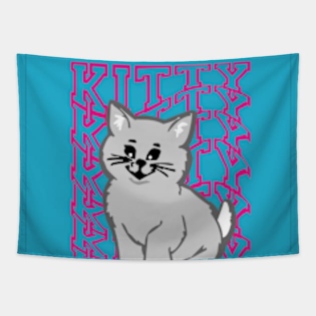 kitty cute Tapestry by imawanDer