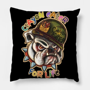 NEWEST Semper Fi Marine Corps Crayon Eater For Life, full color T-Shirt Pillow